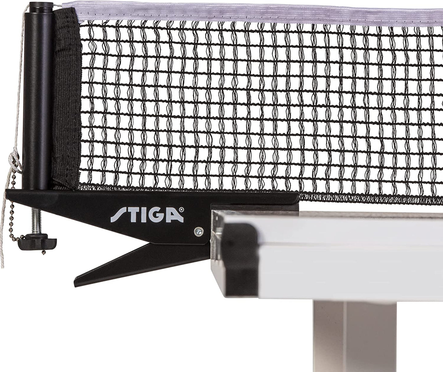 Premium Clipper 72" Regulation Table Tennis Net and Post Sets - Easy Set up and Spring Activated Clip Ping Pong Net Set