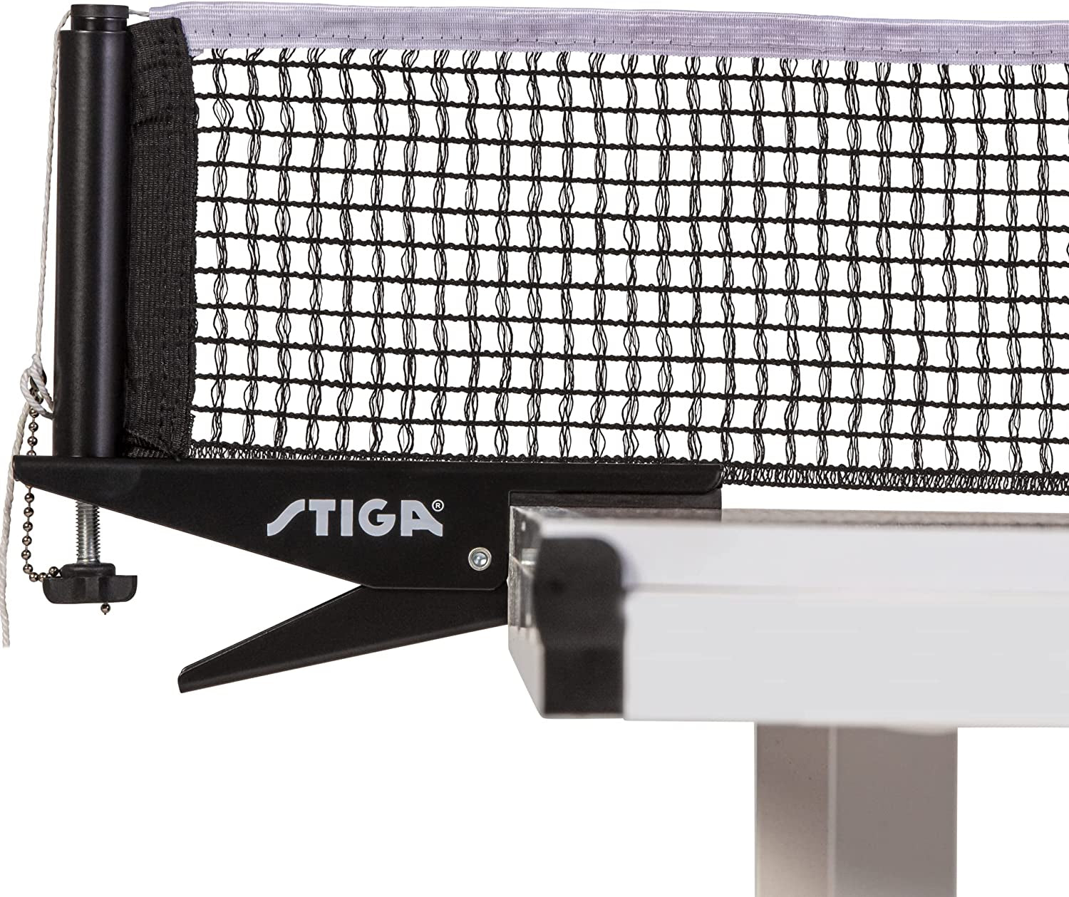 Premium Clipper 72" Regulation Table Tennis Net and Post Sets - Easy Set up and Spring Activated Clip Ping Pong Net Set