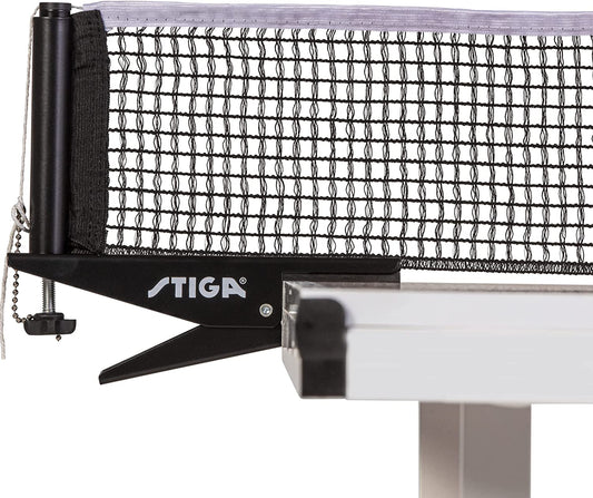 Premium Clipper 72" Regulation Table Tennis Net and Post Sets - Easy Set up and Spring Activated Clip Ping Pong Net Set