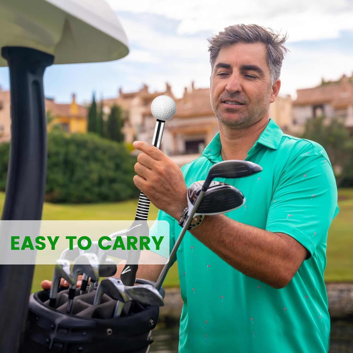 Retractable Golf Swing Training Aid, Golf Grip Trainer & Golf Swing Trainer for Warm-Up