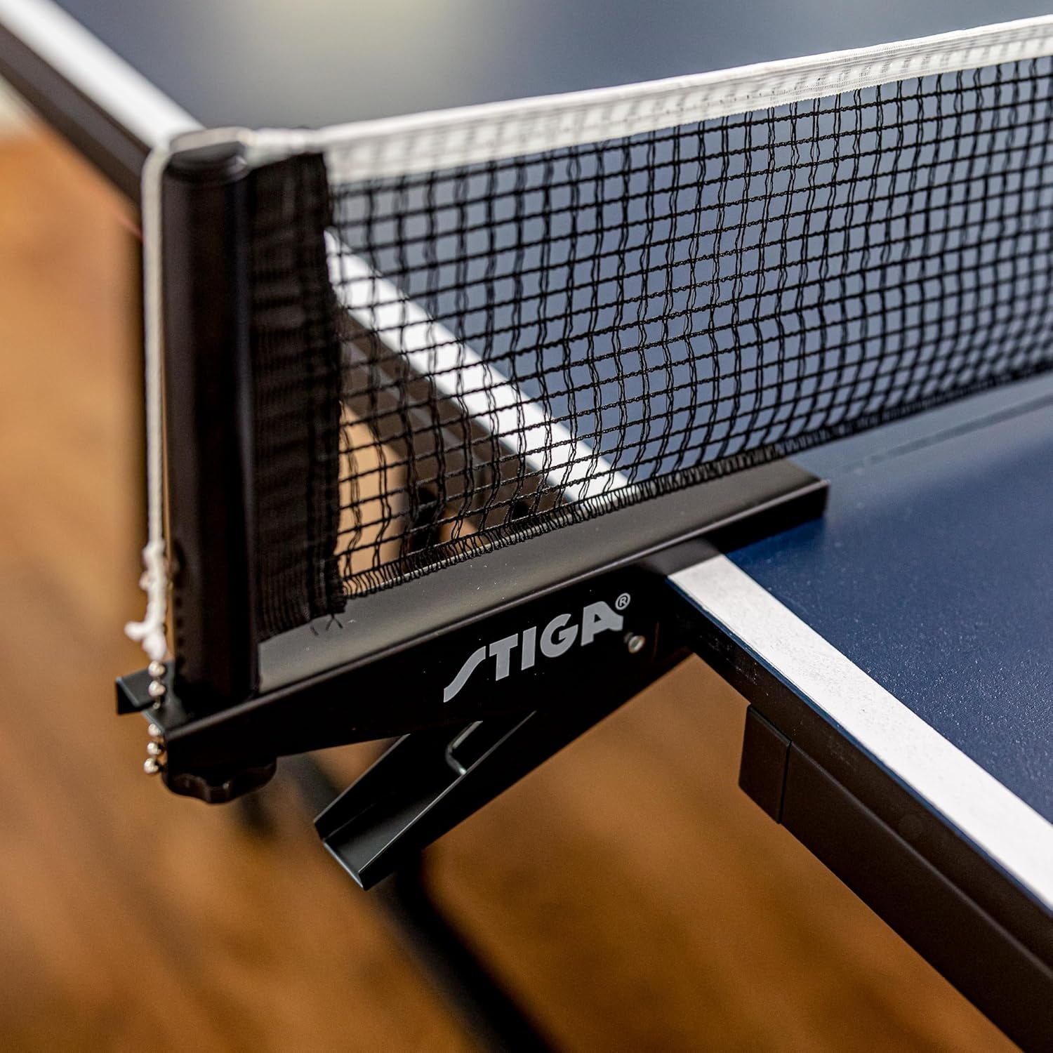 Premium Clipper 72" Regulation Table Tennis Net and Post Sets - Easy Set up and Spring Activated Clip Ping Pong Net Set