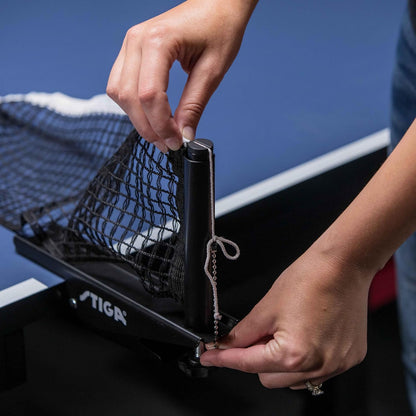 Premium Clipper 72" Regulation Table Tennis Net and Post Sets - Easy Set up and Spring Activated Clip Ping Pong Net Set